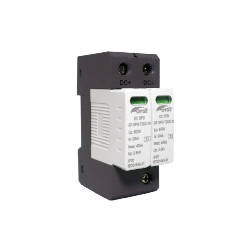 Protector de sobretensión transitoria para corriente continua 1P+N 40kA